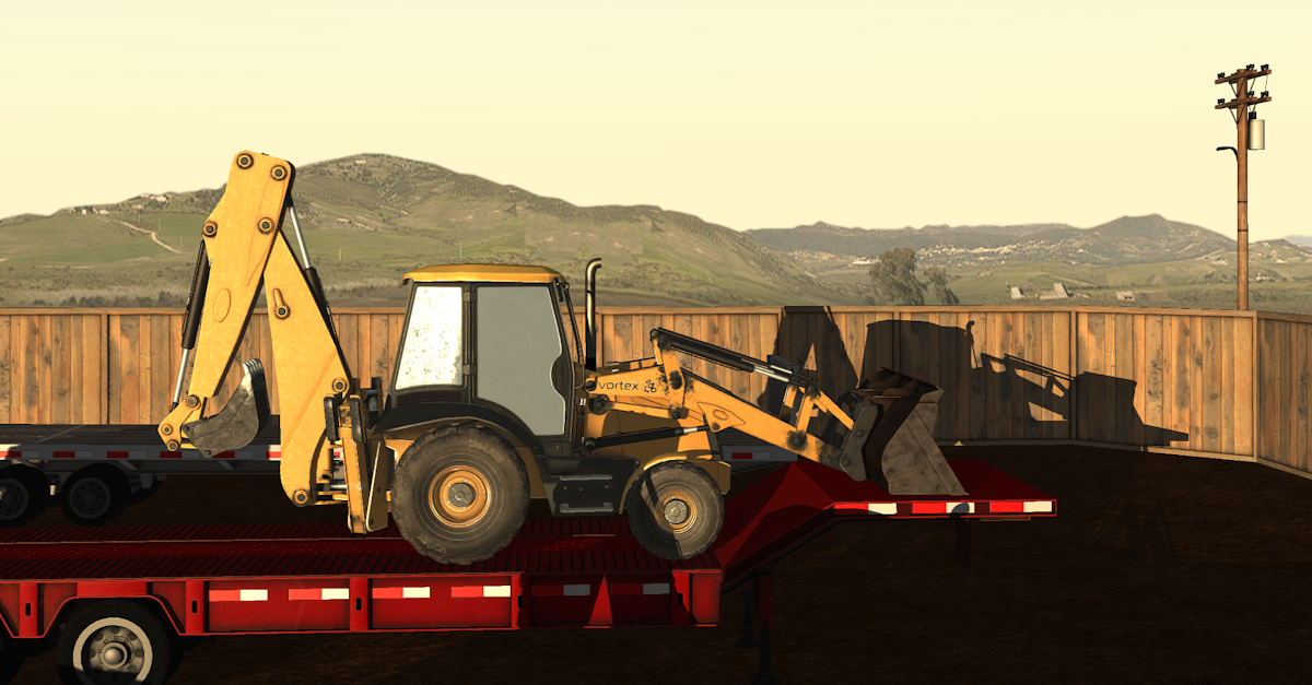 CM Labs Vortex Backhoe Loader Training Module From CM Labs Simulations