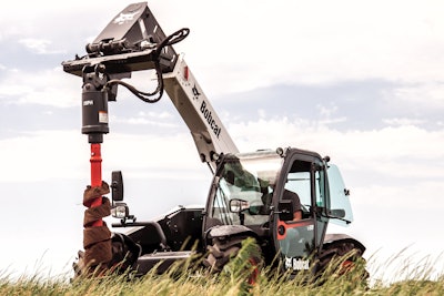 Bobcat V519 tool carrier auger 58751b4153b34