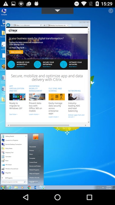 If your company uses Citrix, you have the freedom to work on your favorite device from wherever you are.