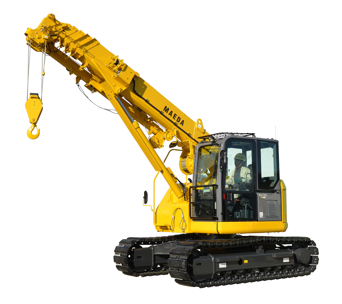 Maeda's 6.6-ton CC1485 is the Smallest Telescopic Crawler Crane in
