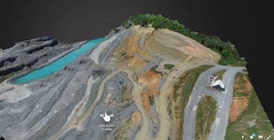 The 3D mapping imagery captured by a drone of a quarry can help planners and managers study the site in detail from anywhere to monitor production, plan changes and respond to safety risks.