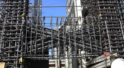 Pictured here is an example of woven coupling bars.
