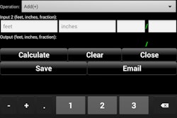 The Android Handyman Calculator app helps calculate materials, track time spent, manage to-do lists and saves calculations to notepad.