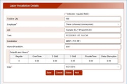 With JobTrac Mobile, field supervisors can send daily work reports to the office from a mobile device.