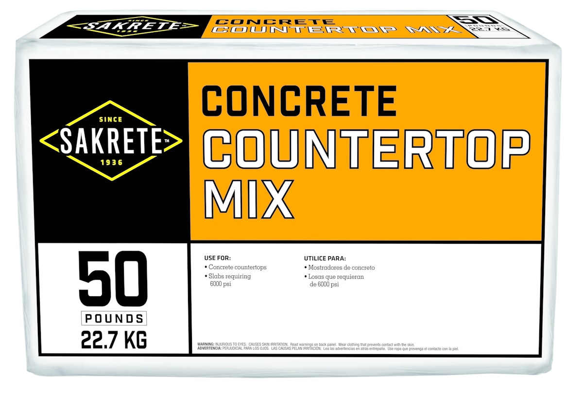 Sakrete Introduces Concrete Countertop Mix at World of Concrete 2017