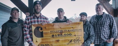Pitcher Madison Bumgarner met with military veterans to celebrate a successful season in which he raised funds by recording 251 #Ks4Vets.