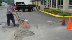 Mark the edges that will be sawcut or milled. Edges must be straight and research indicates a rectangular or polygon shape works best (as opposed to a square or rectangle).