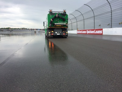 In 2016, the Elgin Track Sweeper helped with drying rain-soaked tracks and vacuuming up standing water, rubber and debris around the pit area at 76 races of the National Series and more than 200 National Series practice sessions.