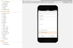 If you’re customizing a form-related app, users can choose from several pre-built form types to add to their app. You can further customize each of those form types using basic and pre-built form fields.