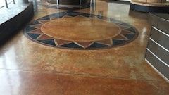 Stained Concrete Category: Grand Prize Winner - Concrete by Hallack, Turlock, Calif. - Museum of Art of Sonora