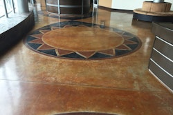Stained Concrete Category: Grand Prize Winner - Concrete by Hallack, Turlock, Calif. - Museum of Art of Sonora