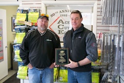 From left: Mike Sansom of Minnich Manufacturing, Ron Measel of Ace Cutting Equipment & Supply.