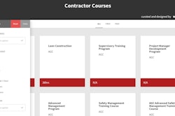 The Contractor Courses website features a simple, easy-to-use design that allows you to either scroll through all the courses listed on the site or filter by one or many filter options.