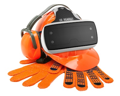 Ditch Witch's innovative virtual reality training experience provides an opportunity to simulate a real HDD jobsite via the technology’s two-screen display and joystick.