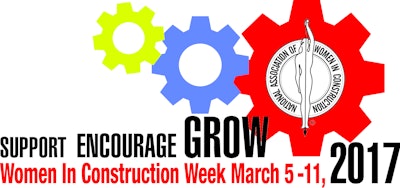 The focus of Women In Construction Week is to highlight women as a visible component of the construction industry.