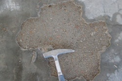 Surface delaminations are separations of the top surface from the underlying concrete.