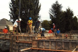 Figure 2: “Wall walker certified in a residential foundation contractor fall protection plan to work along a “controlled access zone.”