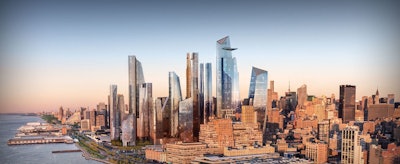 Conceptual illustration of Hudson Yards, on Manhattan's West Side, showing the largest mixed-use commercial residential project under construction in the U.S. The Moody’s/RCA Commercial Property Prices Indices, which cover apartment, retail, office and industrial sectors, dropped 40% from the start of the last recession in 2007 to the end of 2009. They’ve since more than doubled and now stand 23% above the pre-crisis peak.
