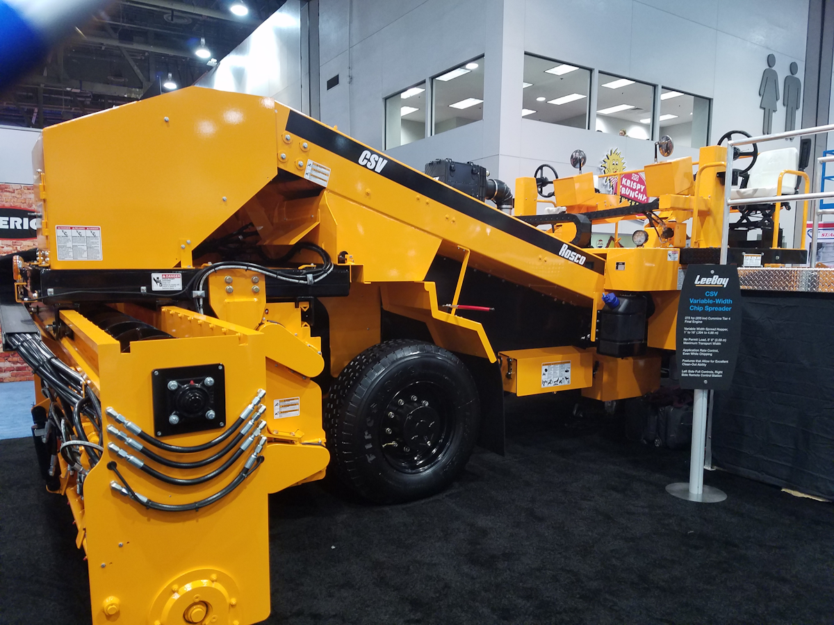 Rosco CSV VariableWidth Chip Spreader From Rosco A LeeBoy Company