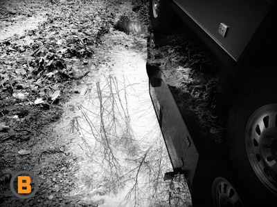 This is as much of the first electric sport-utility truck that New-York-based startup Bollinger Motors is willing to show before its summer 2017 unveiling.