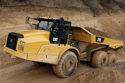 Cat 745 Articulated Truck With Next Gen Cab And Advanced Traction