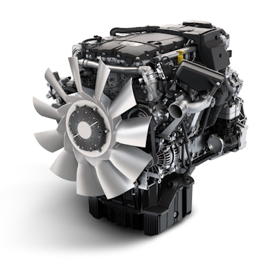 Aimed at the vocational truck markets the Detroit DD8 is a 7.7-liter in-line, six-cylinder, medium-duty engine that boasts a horsepower range of 260 to 350hp and a torque range of 660 to 1050 lb.– ft.