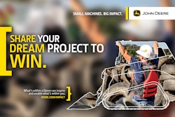 Now through April 30, 2017, contractors are invited to submit an entry detailing what kind of big impact they would make in their community with the power of a G-Series machine. The contest entrant with the most impactful project idea will win his/her choice of a new John Deere G-Series skid steer or CTL with a WorkSite Pro Attachment to fulfill his/her vision.