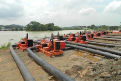 15 Godwin CD400M Dri-Prime pumps work to provide 1.7 billion gallons of water to test Panama Canal’s new set of locks.