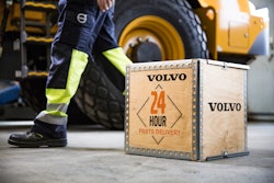 The Volvo 24-Hour Parts Guarantee is a new program to help ensure when customers need parts most — Volvo delivers. If a machine should go down, Volvo guarantees delivery of parts within 24 hours of order placement.