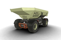 Volvo Construction Equipment presented the HX2 autonomous, battery-electric, load carrier at CONEXPO/CON-AGG 2017.