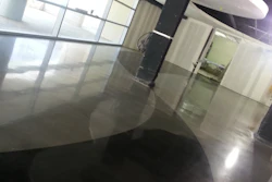 Floor design mirrors ceiling architectural design of the Anneberg Space for Photography in Los Angeles.