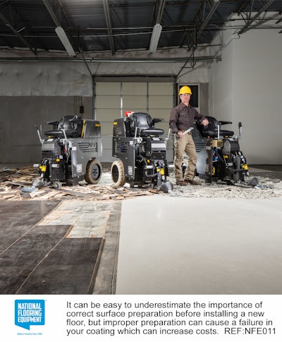 It can be easy to underestimate the importance of correct surface preparation before installing a new floor, but improper preparation can cause a failure in your coating which can increase costs.