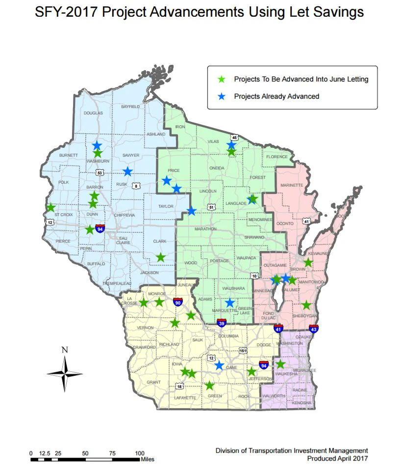 Wisconsin Infrastructure WisDOT Adds 21 Projects Thanks to $38 Million Projected Savings | For ...