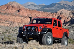 Specifics on the Jeep’s 2019 return to the pickup truck business are slim, but what we know now suggests that the new truck could be similar to this Brute Double Cab custom from American Expedition Vehicles. Jeep plans a stout towing package and diesel power option.