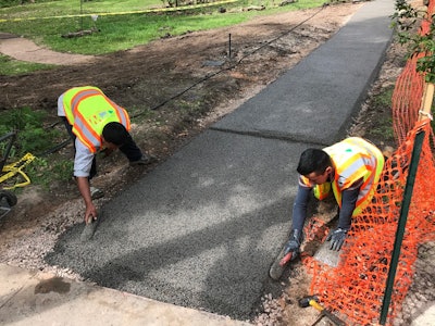 12638558 Pour In Place Permeable Paving Material Porous Pave Installs Like Concrete 5914692b6c797
