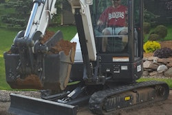 Ben Heussner is an experienced equipment operator and was immediately productive with the compact excavator we rented. He said the machine was smooth and intuitive to use.