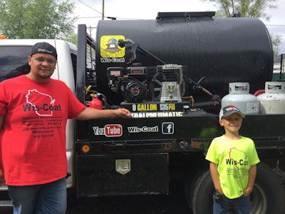 Marvin Joles III has transformed his small pavement maintenance business by emphasizing a variety of social media marketing.