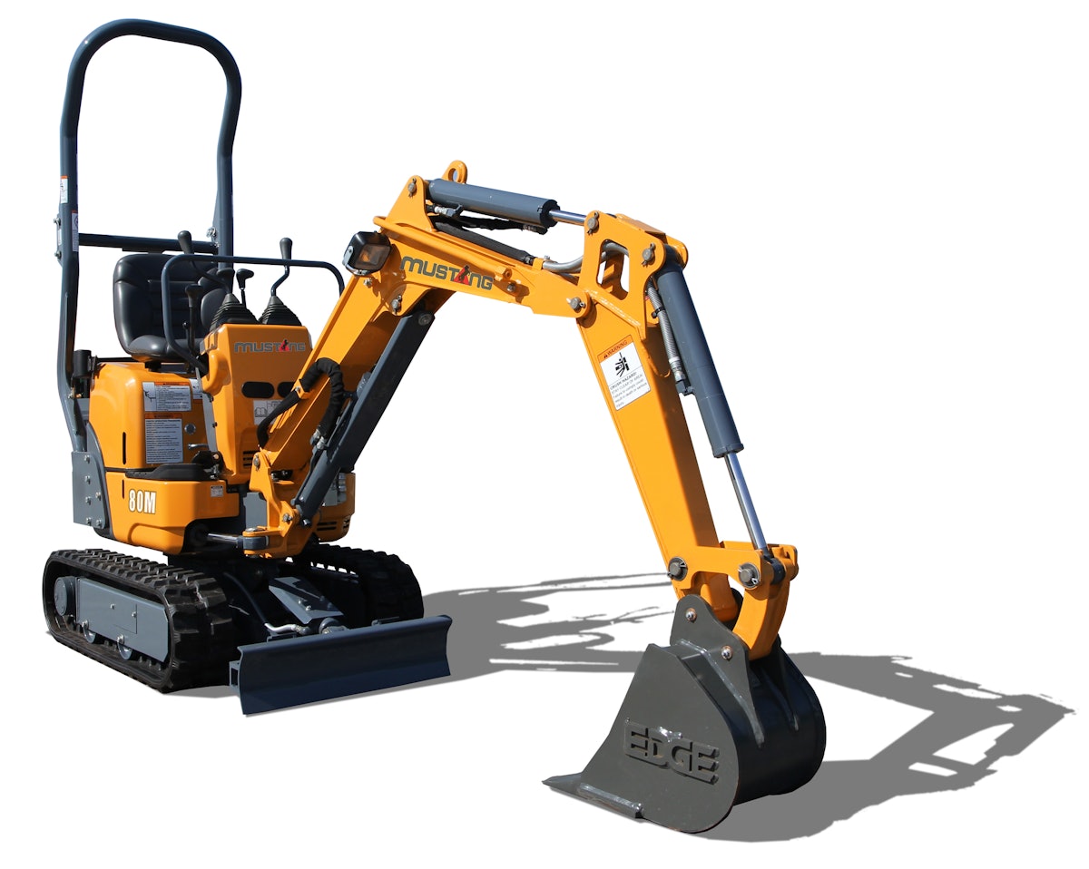 Mustang 80M Minimal Tail Excavator From: Mustang by Manitou