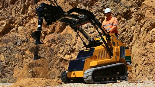 Mini skid steers are offered with numerous attachments. The auger is one of the most popular, according to RDO Vermeer and Vermeer Australia.