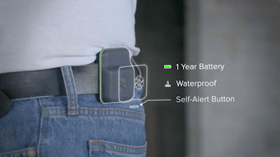 spot-r’s lightweight wearable sensor alerts safety personnel to slip, trip and fall incidents in real time so workers can receive aid faster, and logs key data for insurers on when and where incidents occur.