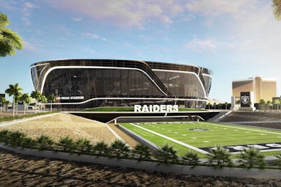 A contract hasn't been finalized but it's reported that Mortenson Construction and McCarthy Building Cos. Inc. will partner as the general contractor for the new Las Vegas NFL stadium.