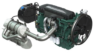 The Volvo Penta Stage V engine concept features a common rail injection system to help reduce fuel consumption.