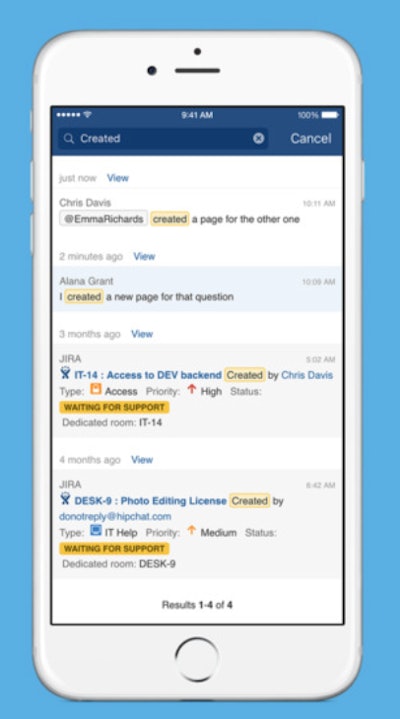 Construction companies can use HipChat for real-time communication through group chats, one-to-one messaging and file sharing.