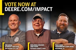 The three finalists and their projects were selected by John Deere based on the following criteria: community impact; alignment with one of the John Deere Corporate Citizenship priorities; and the value a John Deere skid steer or compact track loader would add to the project.