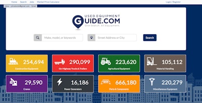 UsedEquipmentGuide.com is a used equipment search engine that pulls together 300 sites to aggregate all the used equipment listings into one searchable site.