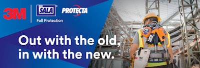 3M Fall Protection Trade-in, Trade-up program allows workers and safety managers to trade-in qualifying fall protection equipment and trade-up for more than 170 products from the 3M Fall Protection line as well as receive cash rebates.