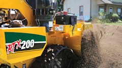 Vermeer introduced VZ steering, which allows a novice operator to guide a trencher with minimal effort. The hydraulic system has also been enhanced for improved productivity.
