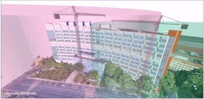 Fly-through of the combined point cloud design.