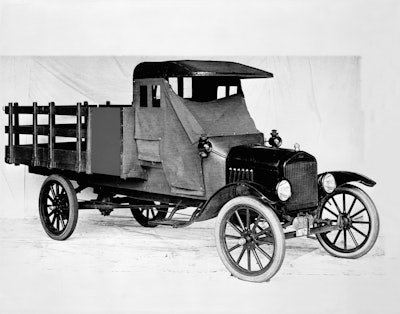 The 1918 Ford Model TT one-ton stake bed truck eventually led to the F-Series.