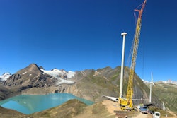 On behalf of German company Enercon GmbH, Switzerland-based Welti-Furrer Pneukran & Spezialtransporte AG erected three E-92 wind turbines at the Gries Pass, which has an altitude of roughly 8,202 ft.